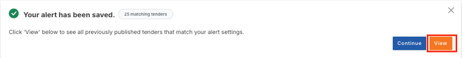 KB - Alert - Matching tenders