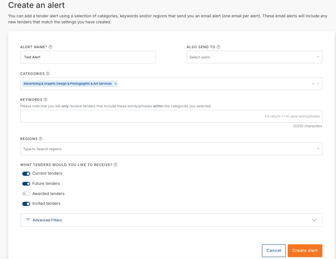 KB - Alerts - Create Alert 2
