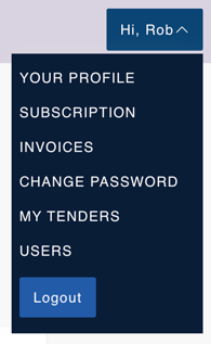 KB - Account Menu