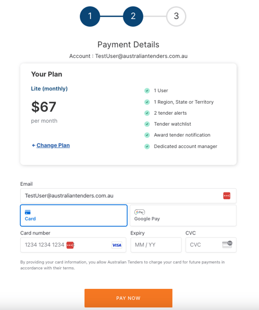 KB - Payment details