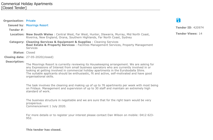 tender management definition tender management definition
